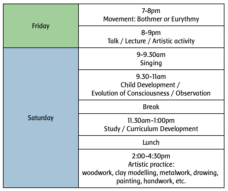 current course timetable